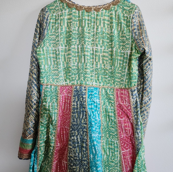 Indian Desi Party Eid Colorful Salwar Kameez - Picture 6 of 7